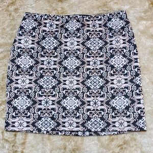 Xhilaration Skirt, Fun Pattern with Sparkles. Sz Med